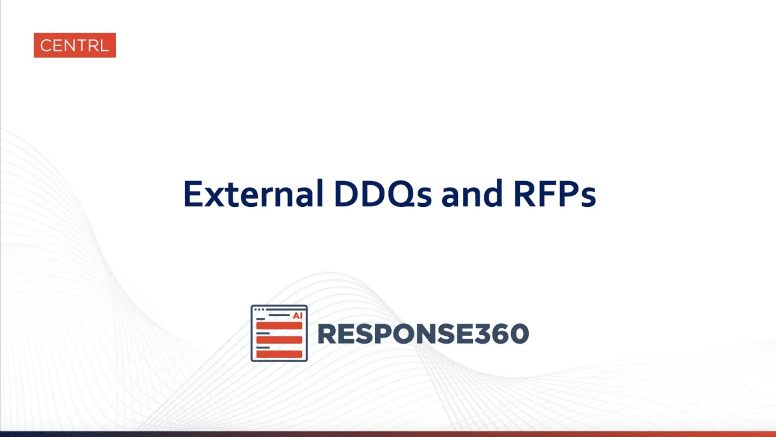 Responding to External DDQs and RFPs