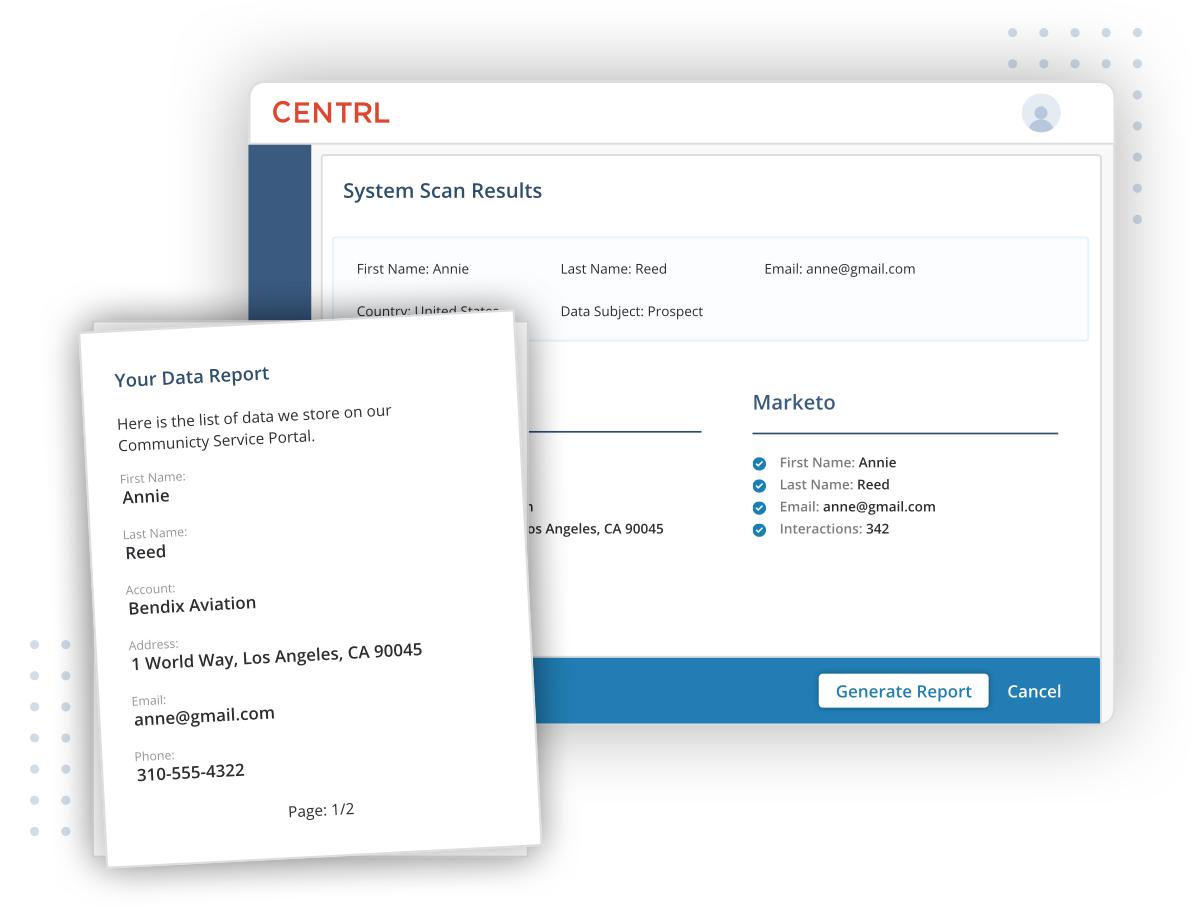 Auto-scan systems to find all the customer’s data