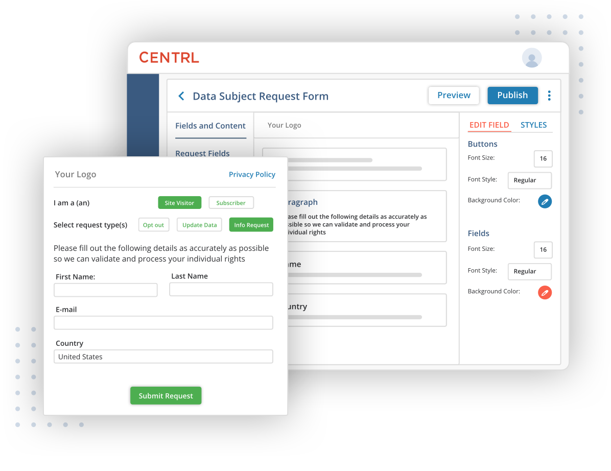 Get in compliance quickly with our templates and brandable forms