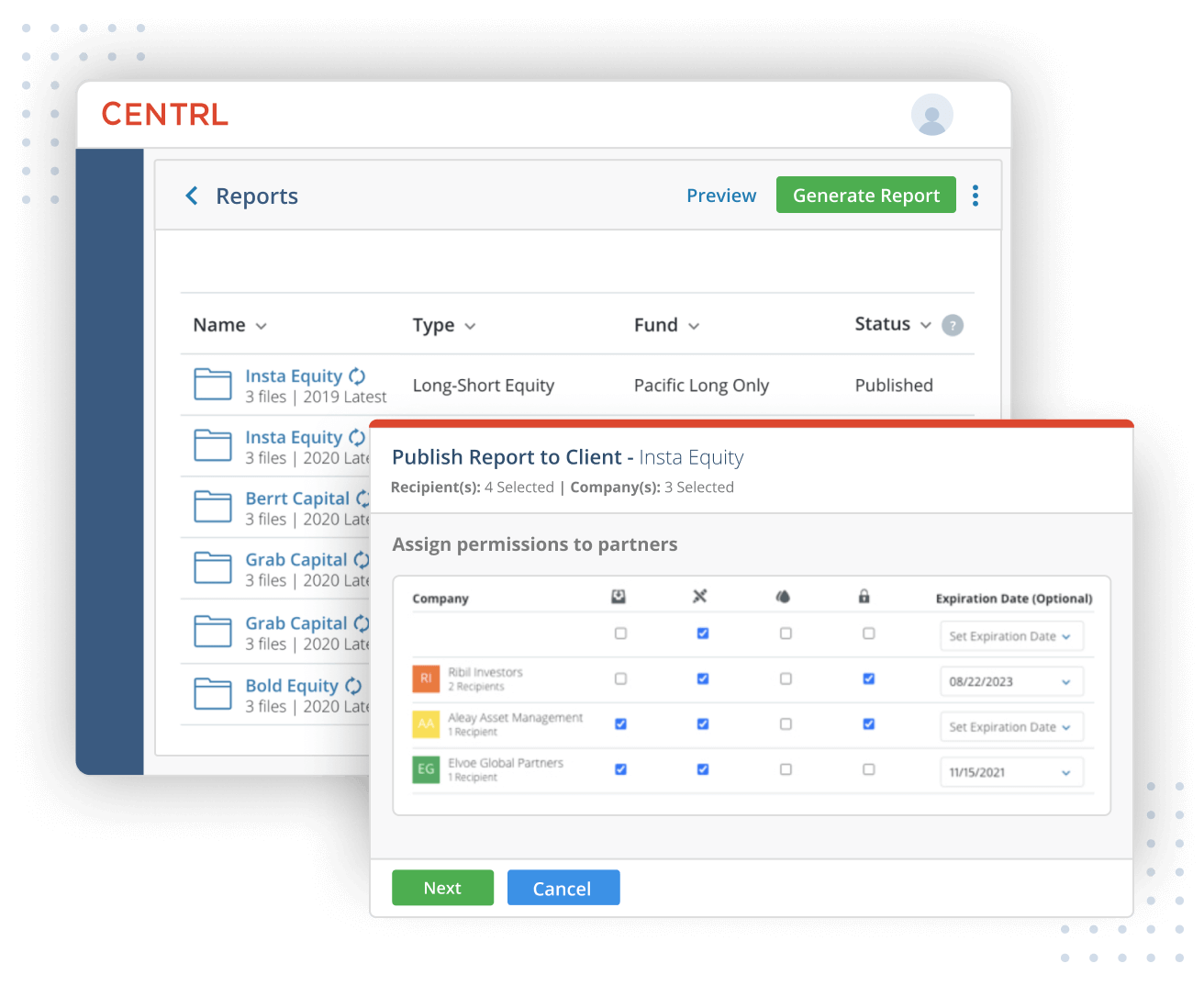 Publish Reports To Clients